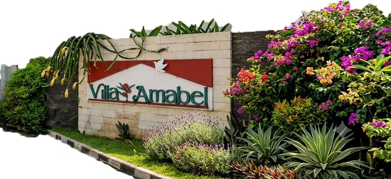 Gerbang dan kawasan Villa Amabel